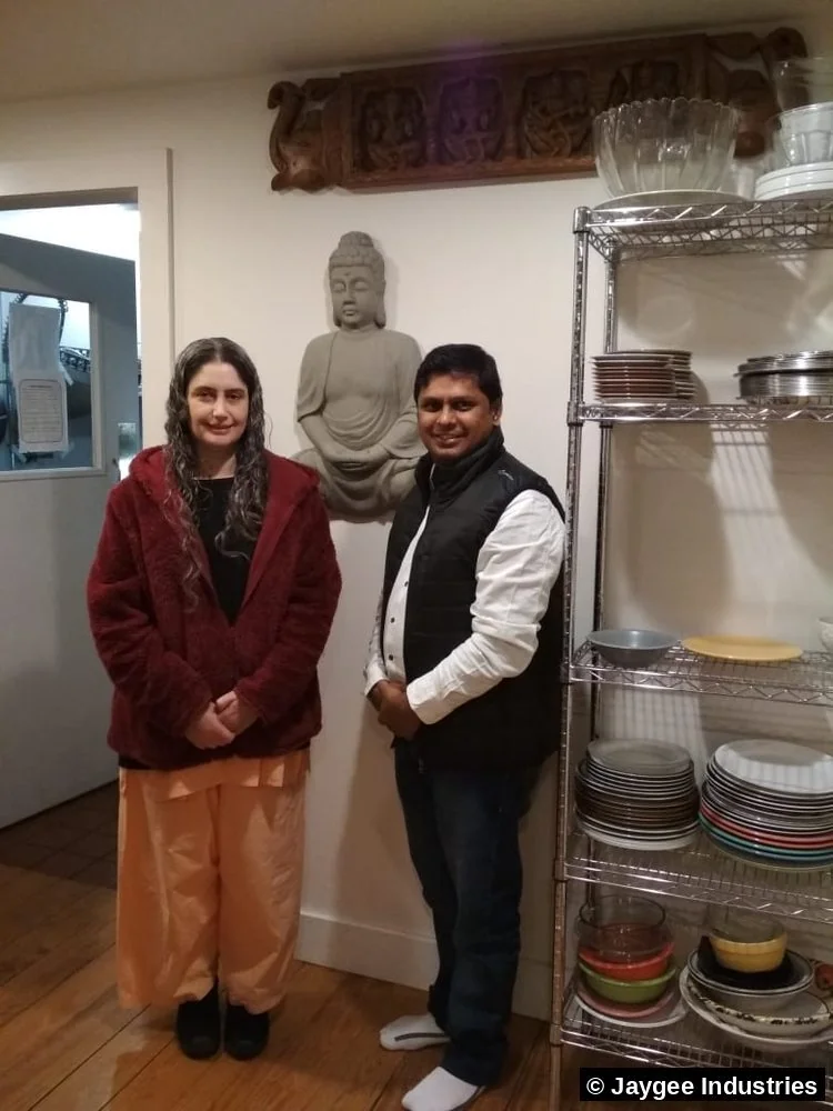 Jaygee Industries visiting a wellness and lifestyle client at their store