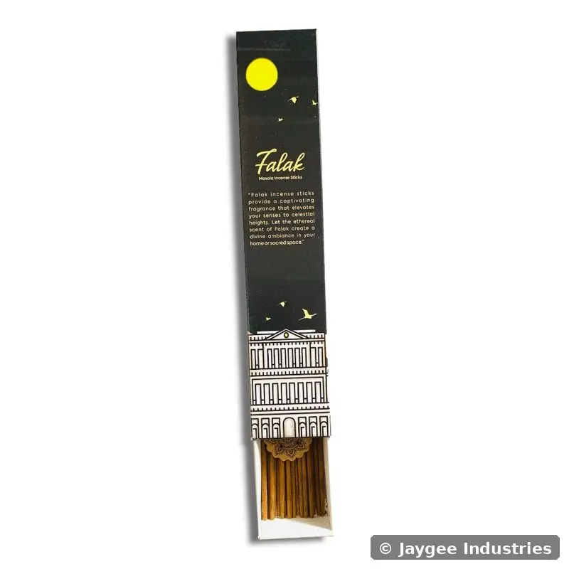 Falak box open with incense sticks