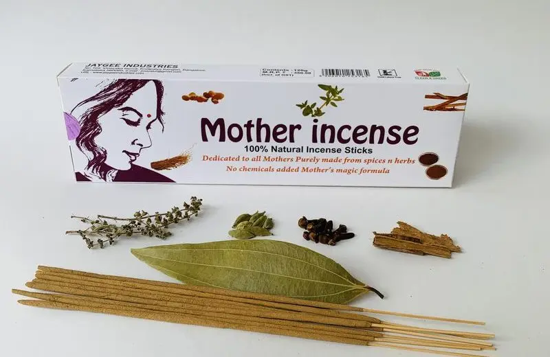 Mother Incense 120g traditional box with butter paper — Jaygee Industries 100% natural incense