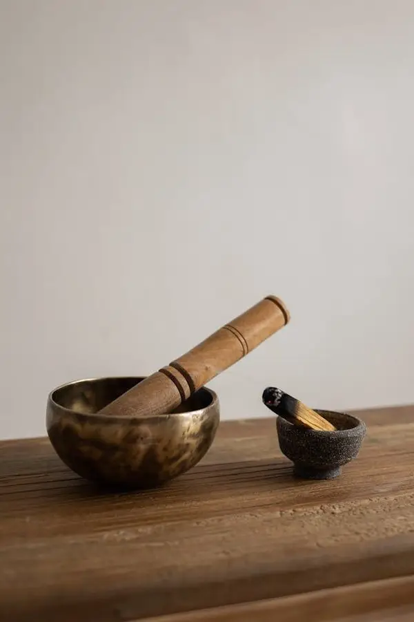 White sage smudge bundle with dried botanicals